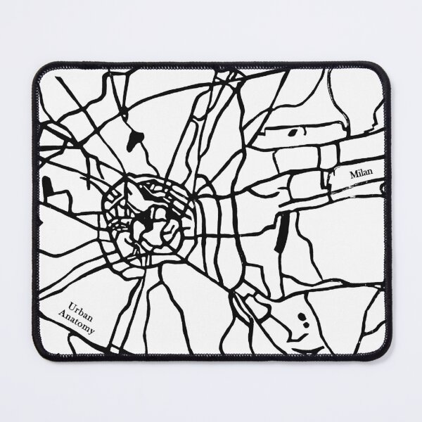 Item preview, Linocut: Abstract anatomy of the city of Milan designed and sold by studio anjbe.