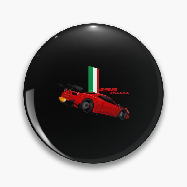 Item preview, Ferrari 458 Italia Red Italian Stripes designed and sold by ElliottDouglas.