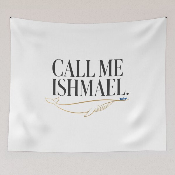 Item preview, Call Me Ishmael Elegant Gold Whale Line Art designed and sold by Fenay Designs.