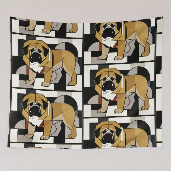 Item preview, cubist animal artwork designed and sold by forget45studio.