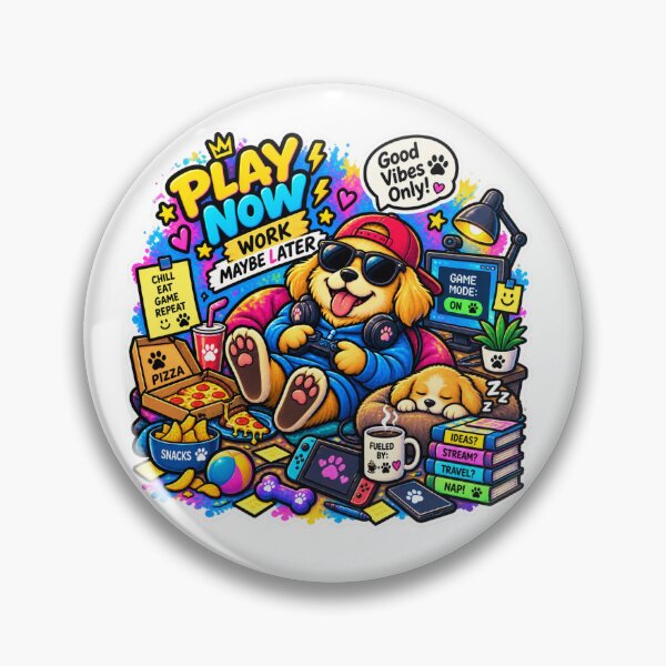 Item preview, Play Now, Work Maybe Later designed and sold by MohamedAbozaid1.