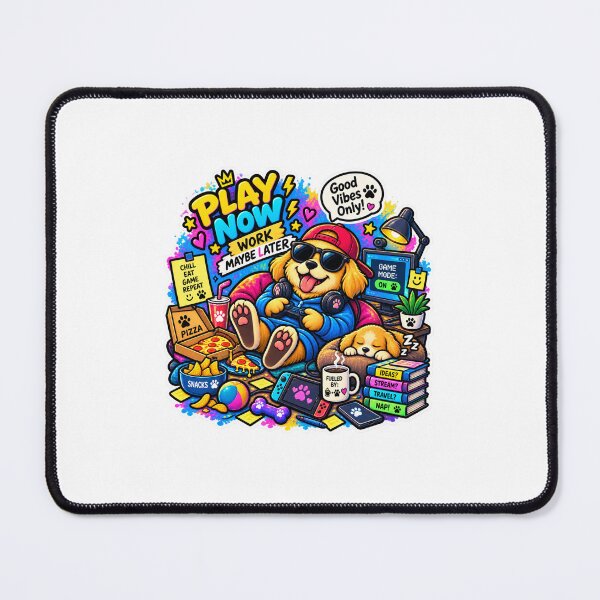 Item preview, Play Now, Work Maybe Later designed and sold by MohamedAbozaid1.