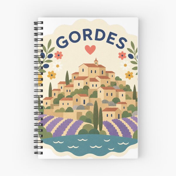 Item preview, Gordes France Travel Souvenir Modern Folk Art designed and sold by VisualArtsOasis.