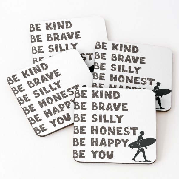 Item preview, Be Kind Be Brave Be You Surf Inspirational Quote designed and sold by Onlypenny.