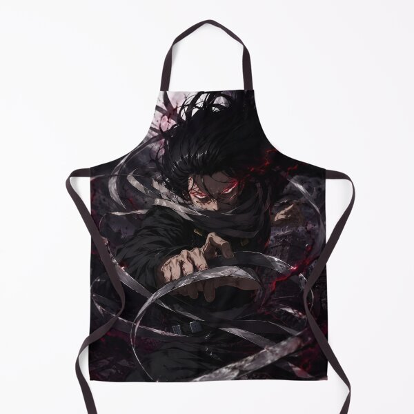 Item preview, Dark Scarf Warrior – Red Eye Shadow Fighter Anime-Inspired Artwork designed and sold by Dyan4.