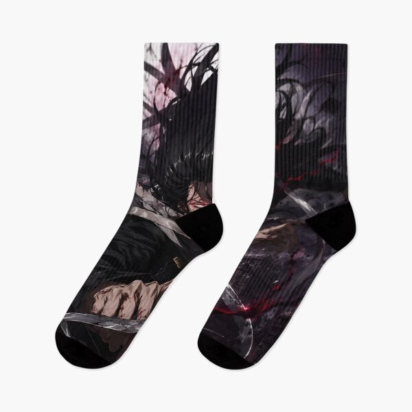 Item preview, Dark Scarf Warrior – Red Eye Shadow Fighter Anime-Inspired Artwork designed and sold by Dyan4.