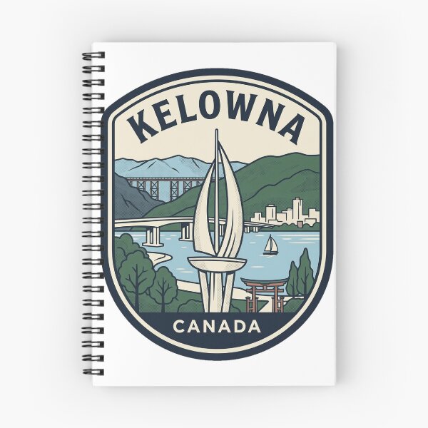 Item preview, Kelowna Canada Vintage Travel Emblem designed and sold by k3rstman1.