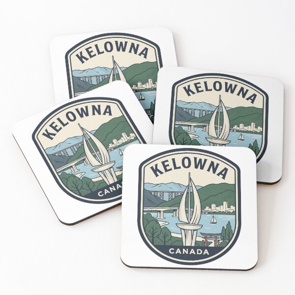 Item preview, Kelowna Canada Vintage Travel Emblem designed and sold by k3rstman1.