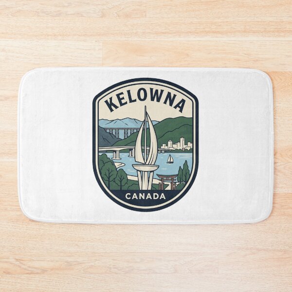 Item preview, Kelowna Canada Vintage Travel Emblem designed and sold by k3rstman1.