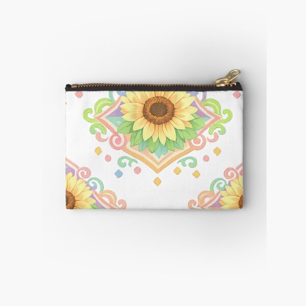 Item preview, Pastel Geometric Sunflower Pattern designed and sold by hepopatterns.