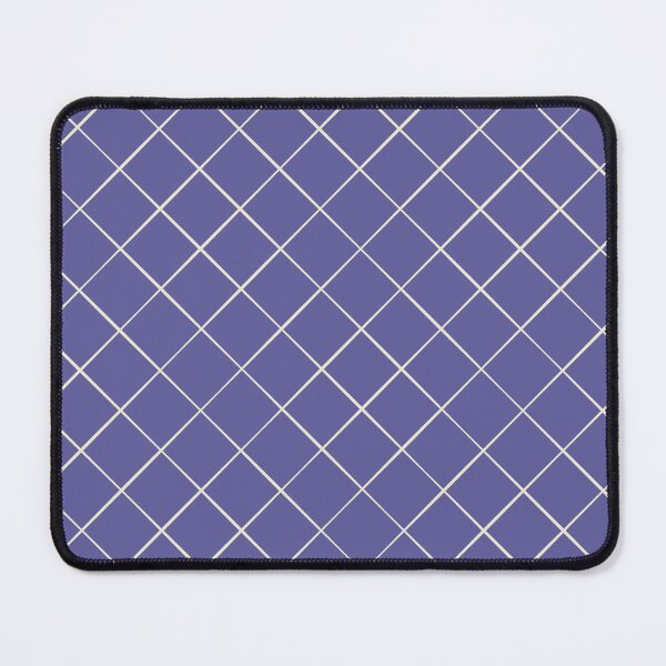 Item preview, Diagonal Trellis Grid in Cream on Blue Purple designed and sold by Ema Tudose.