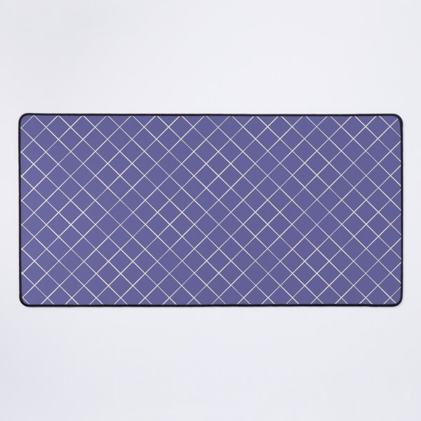 Item preview, Diagonal Trellis Grid in Cream on Blue Purple designed and sold by Ema Tudose.