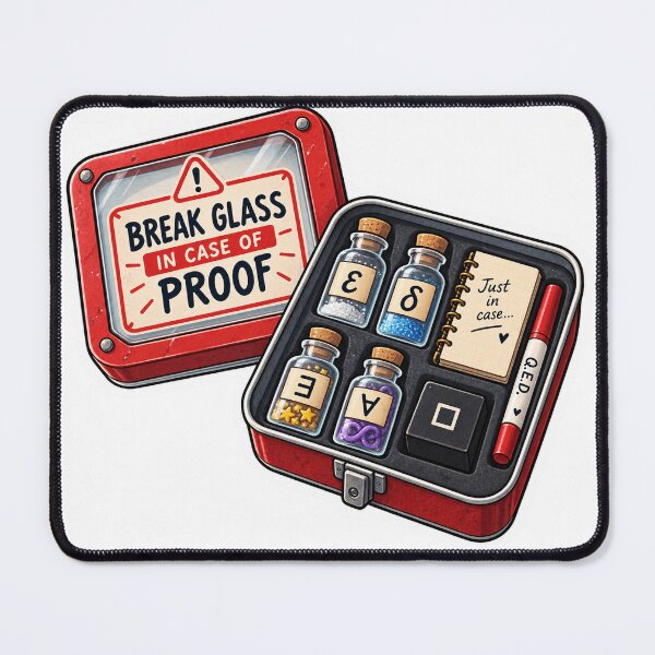 Item preview, Break Glass in Case of Proof – Math Emergency Kit designed and sold by ChicClicker.