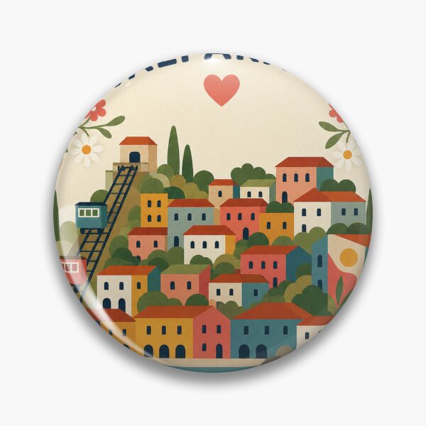 Item preview, Valparaiso Chile Travel Souvenir Modern Folk Art designed and sold by VisualArtsOasis.