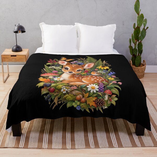 Item preview, Cute Fawn with Wildflowers – Colorful Woodland Animal for Kids designed and sold by FreshPixelArt.