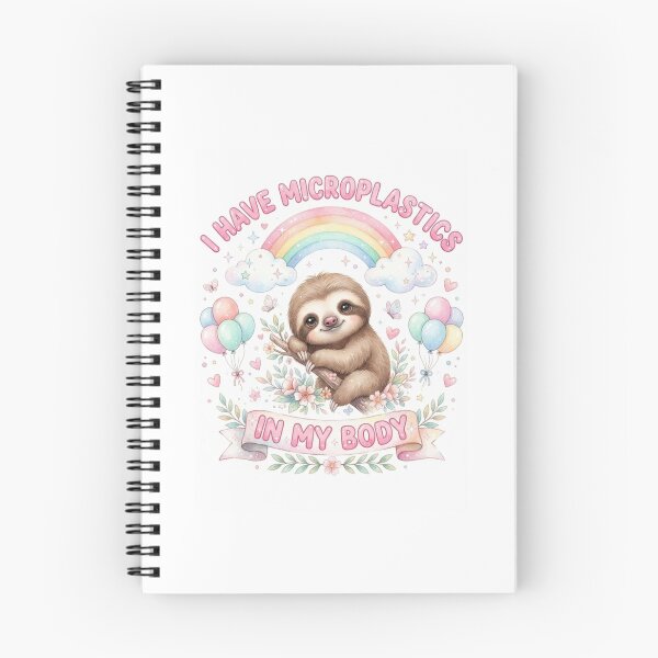 Item preview, Sloth I have microplastics in my body microplastic funny gag adult humor novelty meme memes pet christmas birthday designed and sold by CheeseBlueprint.