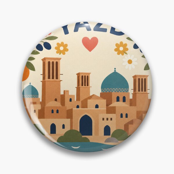 Item preview, Yazd Iran Travel Souvenir Modern Folk Art designed and sold by VisualArtsOasis.