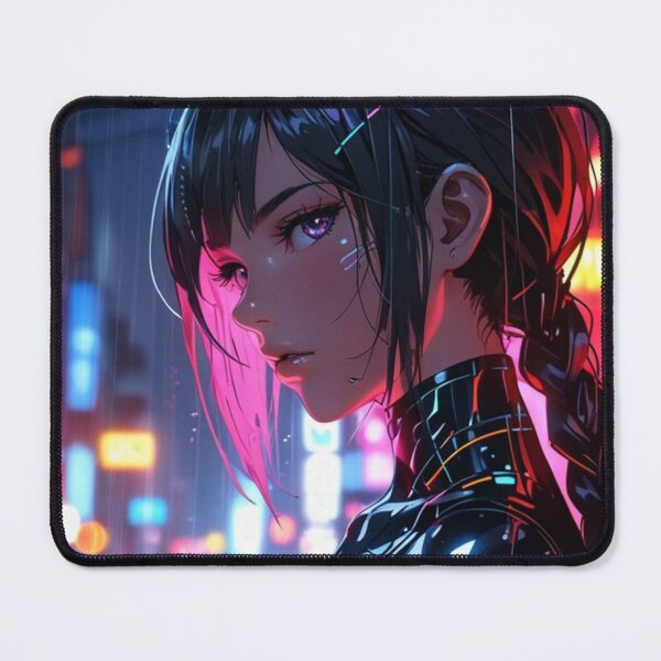 Item preview, Cyberpunk Anime Aesthetic – Neon Futuristic Girl designed and sold by AnimDream .