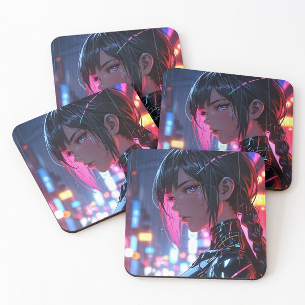 Item preview, Cyberpunk Anime Aesthetic – Neon Futuristic Girl designed and sold by AnimDream .