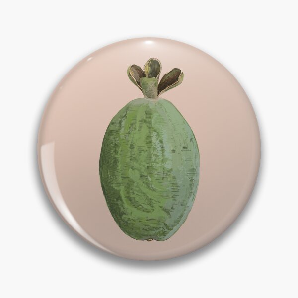 Item preview, Feijoa Botanical Illustration – Pineapple Guava Exotic Fruit Art designed and sold by AgnieshkaSiwek.