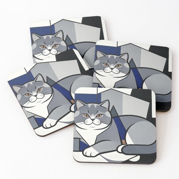 Item preview, cubist animal artwork designed and sold by forget45studio.