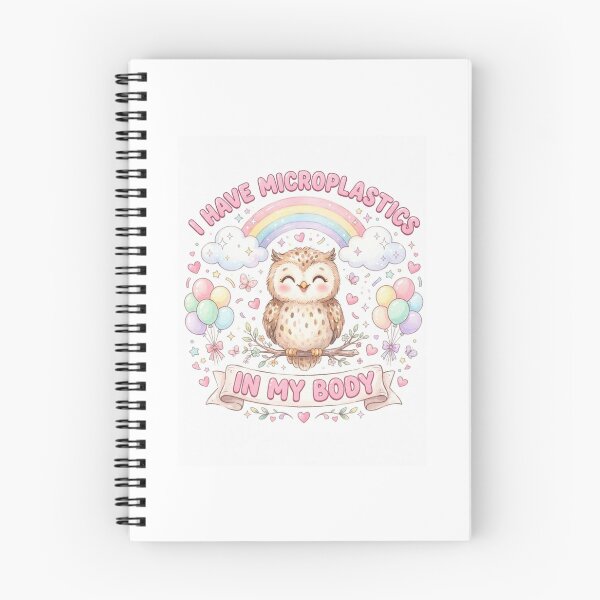 Item preview, Owl I have microplastics in my body microplastic funny gag adult humor novelty meme memes pet christmas birthday designed and sold by CheeseBlueprint.