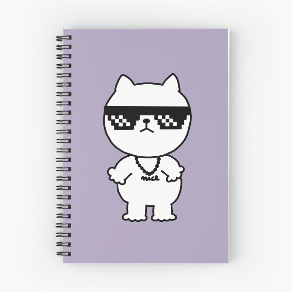 Item preview, a Cat with pixel sunglasses designed and sold by superbaechoo.