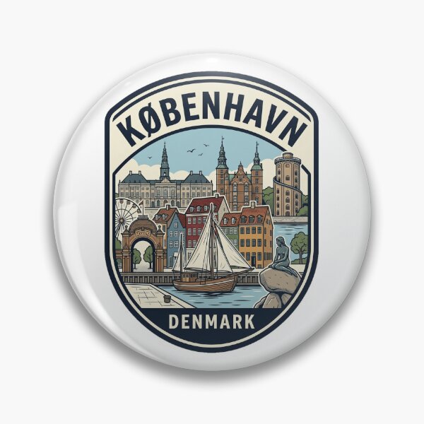 Item preview, Kobenhavn Denmark Vintage Travel Emblem designed and sold by k3rstman1.