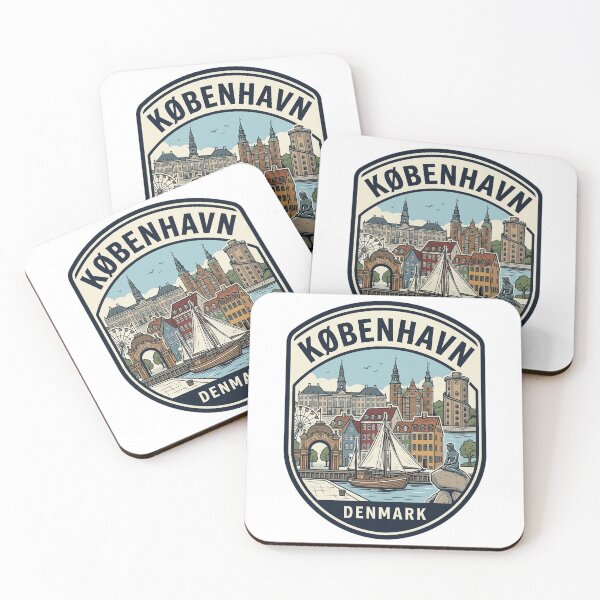Item preview, Kobenhavn Denmark Vintage Travel Emblem designed and sold by k3rstman1.