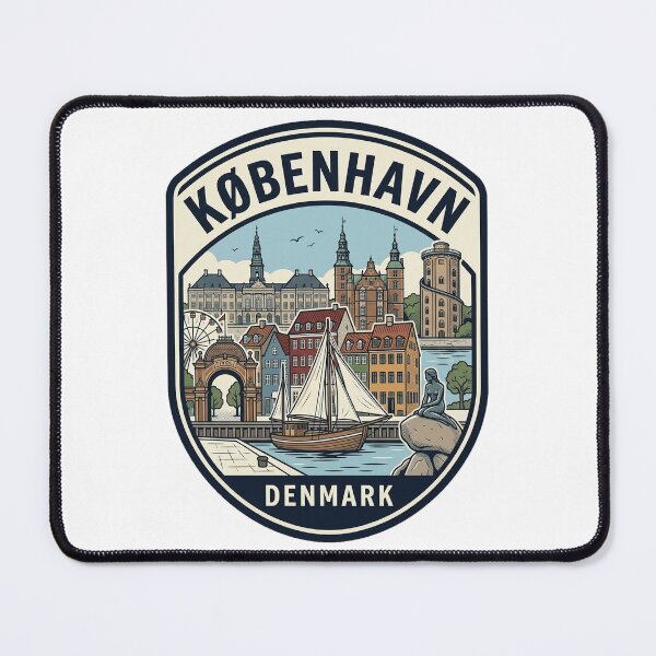 Item preview, Kobenhavn Denmark Vintage Travel Emblem designed and sold by k3rstman1.