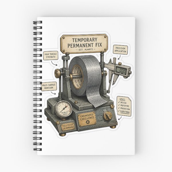 Item preview, Temporary Permanent Fix – Engineering Solution designed and sold by ChicClicker.