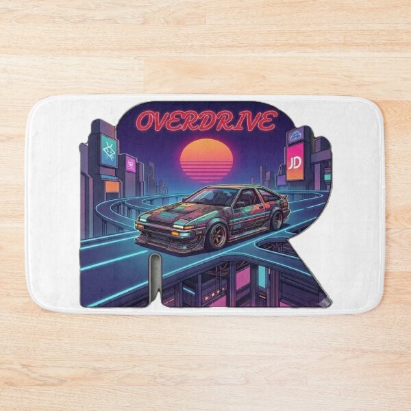 Item preview, Retro Cyberpunk JDM Overdrive Drift Speed Aesthetic Monogram R designed and sold by RoyalPrime.