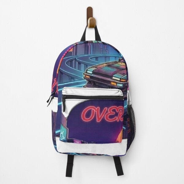 Item preview, Retro Cyberpunk JDM Overdrive Drift Speed Aesthetic Monogram R designed and sold by RoyalPrime.