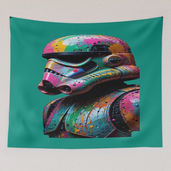 Aperçu de l'œuvre Splash Cyber Helmet – Futuristic Street créée et vendue par RAYBIL.