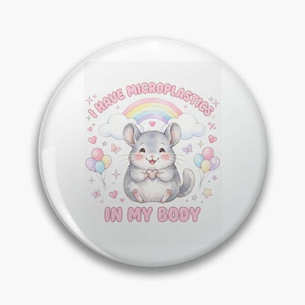 Item preview, Chinchilla I have microplastics in my body microplastic funny gag adult humor novelty meme memes pet christmas birthday designed and sold by CheeseBlueprint.