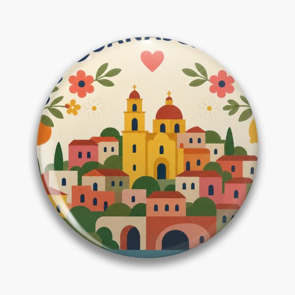 Item preview, Guanajuato Mexico Travel Souvenir Modern Folk Art designed and sold by VisualArtsOasis.