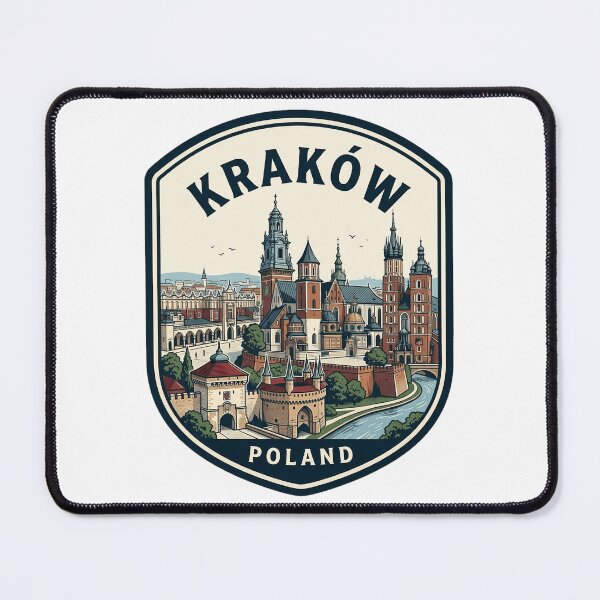 Item preview, Krakow Poland Vintage Travel Badge Skyline designed and sold by k3rstman1.