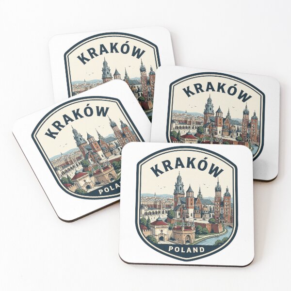 Item preview, Krakow Poland Vintage Travel Badge Skyline designed and sold by k3rstman1.
