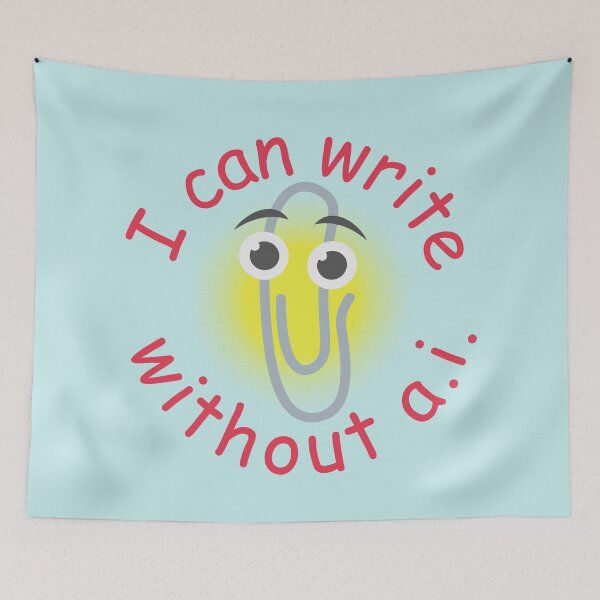 Item preview, i can write without ai  designed and sold by remerasnerdas.
