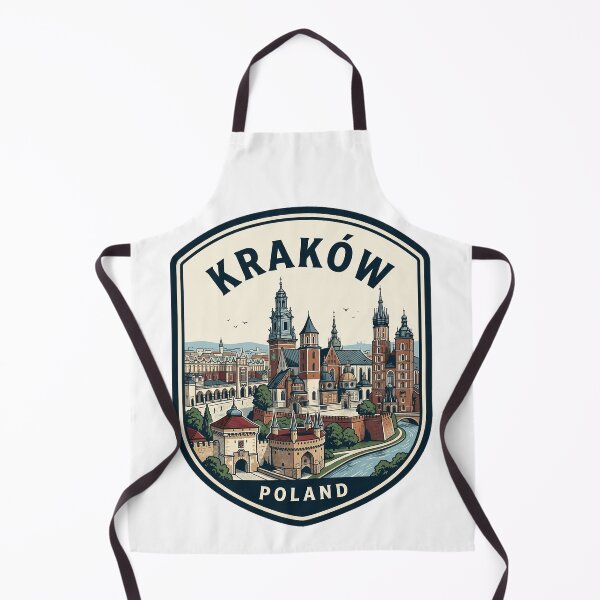 Artikelvorschau, Krakau, Polen – Vintage-Reiseabzeichen mit Skyline entworfen und verkauft von k3rstman1.
