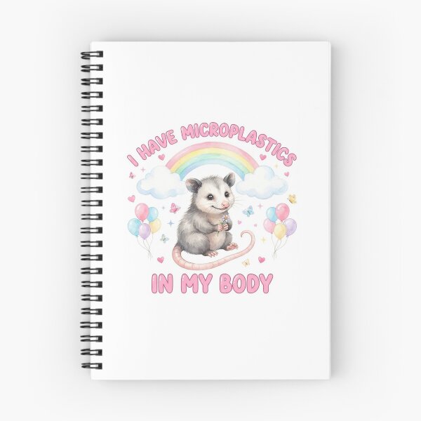 Item preview, Opossum I have microplastics in my body microplastic funny gag adult humor novelty meme memes pet christmas birthday designed and sold by CheeseBlueprint.