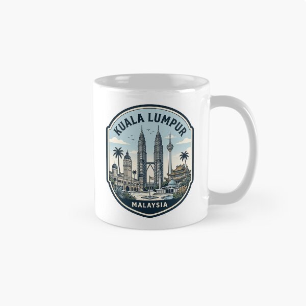 Item preview, Kuala Lumpur Malaysia Skyline Travel Badge designed and sold by k3rstman1.