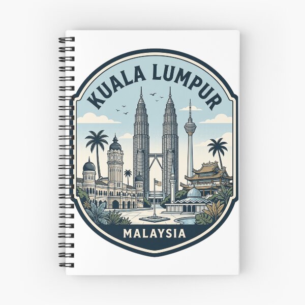 Item preview, Kuala Lumpur Malaysia Skyline Travel Badge designed and sold by k3rstman1.