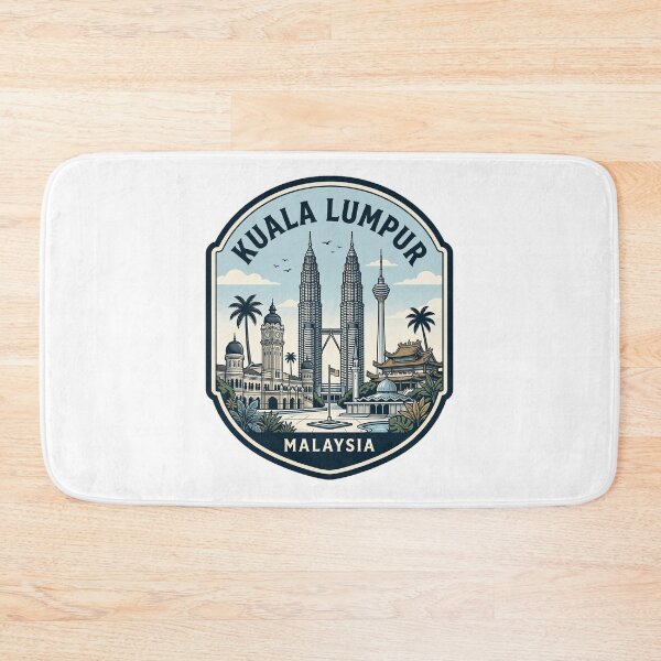 Item preview, Kuala Lumpur Malaysia Skyline Travel Badge designed and sold by k3rstman1.