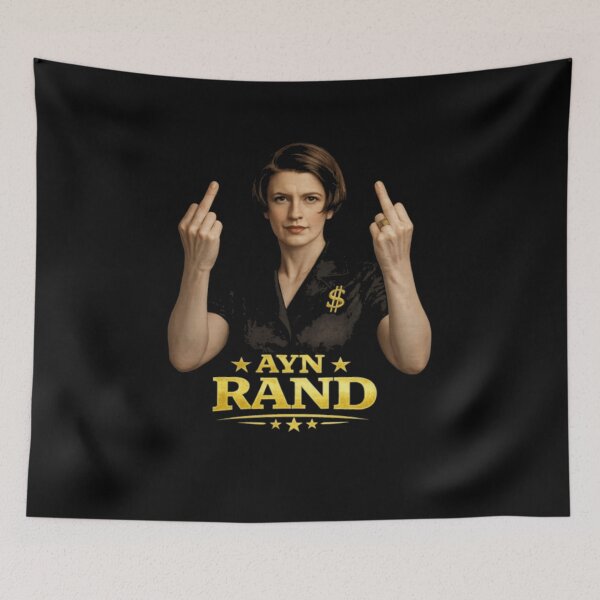 Item preview, Ayn Rand Flipping The Bird Vintage Classic designed and sold by korymorsevv.