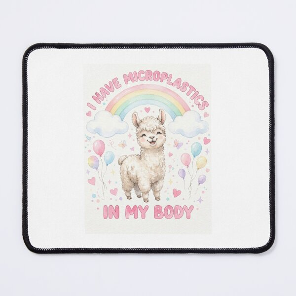 Item preview, Llama I have microplastics in my body microplastic funny gag adult humor novelty meme memes pet christmas birthday designed and sold by CheeseBlueprint.