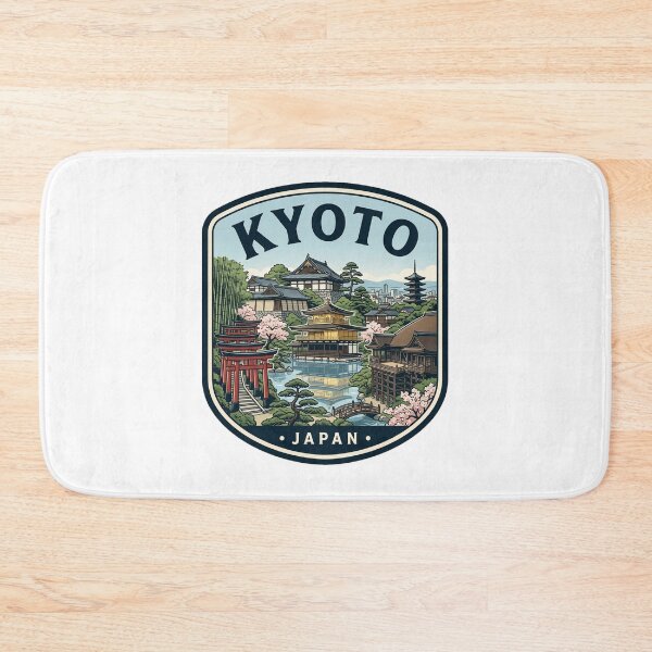 Item preview, Kyoto Japan Vintage Travel Poster Landmark Illustration designed and sold by k3rstman1.