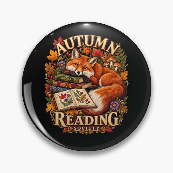 Item preview, Autumn Reading Society – Cozy Fox Book Lover Design designed and sold by FreshPixelArt.