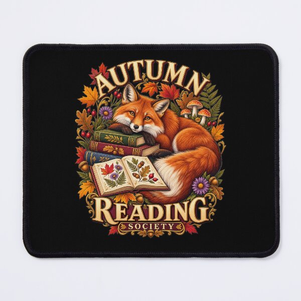 Item preview, Autumn Reading Society – Cozy Fox Book Lover Design designed and sold by FreshPixelArt.