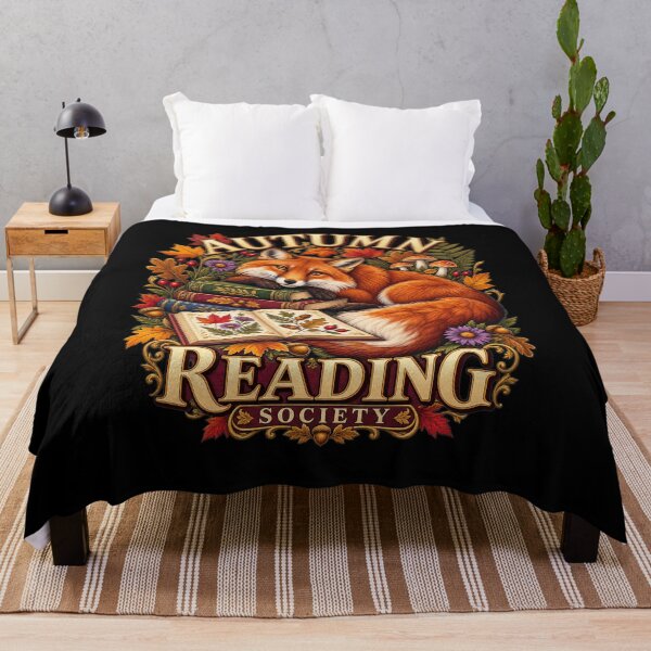 Item preview, Autumn Reading Society – Cozy Fox Book Lover Design designed and sold by FreshPixelArt.